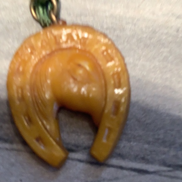 VINTAGE 1940s CRACKER JACK CELLULOID PRIZES (4) horse, donkey horseshoe Pegasus* - Picture 3 of 10